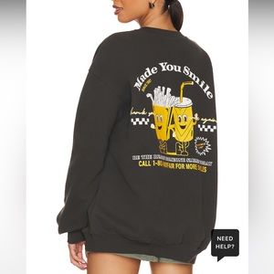 Mayfair Group Made You Smile Crew, NWOT, M/L